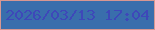 文字の大きさ：4、枠の色：d79792、背景の色：396eac、文字の色：3e48b9 無料ブログパーツのブログ時計