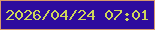 文字の大きさ：1、枠の色：d7986c、背景の色：2e0c9e、文字の色：ced65b 無料ブログパーツのブログ時計