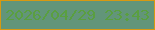 文字の大きさ：3、枠の色：d79911、背景の色：629579、文字の色：5a9f40 無料ブログパーツのブログ時計
