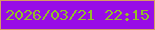 文字の大きさ：4、枠の色：d79a64、背景の色：980ce6、文字の色：92bf28 無料ブログパーツのブログ時計