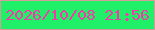文字の大きさ：4、枠の色：d79b9b、背景の色：1ff068、文字の色：f638aa 無料ブログパーツのブログ時計