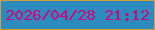 文字の大きさ：1、枠の色：d79c3e、背景の色：2c8bbf、文字の色：cc0879 無料ブログパーツのブログ時計