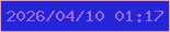 文字の大きさ：3、枠の色：d7a1c4、背景の色：2425d9、文字の色：996ae3 無料ブログパーツのブログ時計