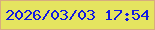 文字の大きさ：4、枠の色：d7ac7e、背景の色：e5e460、文字の色：1219e1 無料ブログパーツのブログ時計