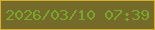 文字の大きさ：1、枠の色：d7ad33、背景の色：756a29、文字の色：77a72d 無料ブログパーツのブログ時計
