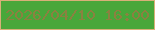 文字の大きさ：3、枠の色：d7b078、背景の色：48a73a、文字の色：8b8140 無料ブログパーツのブログ時計