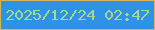 文字の大きさ：2、枠の色：d7b259、背景の色：2e93e7、文字の色：a7d98a 無料ブログパーツのブログ時計