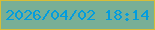 文字の大きさ：5、枠の色：d7bd37、背景の色：78af96、文字の色：029dde 無料ブログパーツのブログ時計