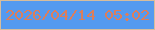文字の大きさ：2、枠の色：d7bd9c、背景の色：549aef、文字の色：dc7e5b 無料ブログパーツのブログ時計