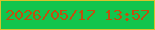 文字の大きさ：1、枠の色：d7c32c、背景の色：12c54d、文字の色：c14e0e 無料ブログパーツのブログ時計