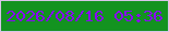文字の大きさ：2、枠の色：d7c5e8、背景の色：139320、文字の色：8807f7 無料ブログパーツのブログ時計