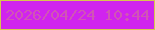 文字の大きさ：1、枠の色：d7c64f、背景の色：d024ee、文字の色：d155b5 無料ブログパーツのブログ時計