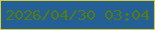 文字の大きさ：3、枠の色：d7cd3b、背景の色：246096、文字の色：557b14 無料ブログパーツのブログ時計