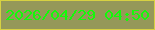 文字の大きさ：3、枠の色：d7d142、背景の色：959859、文字の色：13fa09 無料ブログパーツのブログ時計