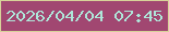 文字の大きさ：3、枠の色：d7d299、背景の色：a14771、文字の色：aee6d9 無料ブログパーツのブログ時計