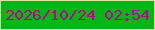 文字の大きさ：5、枠の色：d7e3a2、背景の色：05b517、文字の色：ab0a88 無料ブログパーツのブログ時計