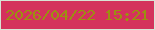 文字の大きさ：5、枠の色：d7e3d5、背景の色：d4325c、文字の色：9b9010 無料ブログパーツのブログ時計