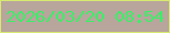 文字の大きさ：2、枠の色：d7e970、背景の色：b8a59c、文字の色：3aef67 無料ブログパーツのブログ時計