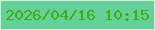 文字の大きさ：3、枠の色：d7ecd3、背景の色：64d19c、文字の色：43ad06 無料ブログパーツのブログ時計