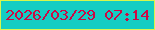 文字の大きさ：3、枠の色：d7f64c、背景の色：14cdc3、文字の色：cc0944 無料ブログパーツのブログ時計