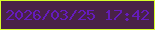 文字の大きさ：4、枠の色：d7fd2b、背景の色：492247、文字の色：651bbc 無料ブログパーツのブログ時計