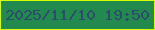 文字の大きさ：1、枠の色：d7ff02、背景の色：228a4e、文字の色：2d4c6d 無料ブログパーツのブログ時計
