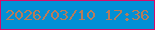 文字の大きさ：5、枠の色：d80b69、背景の色：0290d5、文字の色：b77b5a 無料ブログパーツのブログ時計