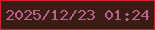 文字の大きさ：2、枠の色：d8212e、背景の色：391d14、文字の色：bb618a 無料ブログパーツのブログ時計