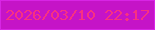 文字の大きさ：3、枠の色：d825e5、背景の色：c514c7、文字の色：f83082 無料ブログパーツのブログ時計