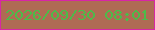 文字の大きさ：4、枠の色：d826a6、背景の色：af6b54、文字の色：4cbb49 無料ブログパーツのブログ時計