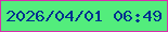 文字の大きさ：3、枠の色：d82dad、背景の色：53ed7c、文字の色：00328f 無料ブログパーツのブログ時計
