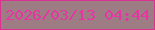 文字の大きさ：3、枠の色：d83293、背景の色：9d7c84、文字の色：e634a2 無料ブログパーツのブログ時計