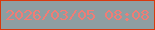 文字の大きさ：1、枠の色：d8390d、背景の色：8e9ea1、文字の色：f17c75 無料ブログパーツのブログ時計