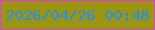 文字の大きさ：5、枠の色：d840d5、背景の色：9c950f、文字の色：238fe8 無料ブログパーツのブログ時計