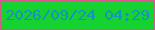 文字の大きさ：3、枠の色：d8568e、背景の色：16d231、文字の色：1692c1 無料ブログパーツのブログ時計
