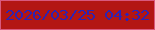 文字の大きさ：1、枠の色：d8597d、背景の色：b31613、文字の色：2e22b2 無料ブログパーツのブログ時計