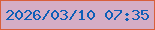 文字の大きさ：1、枠の色：d85f3b、背景の色：d5adc5、文字の色：0e5eb7 無料ブログパーツのブログ時計