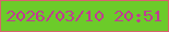 文字の大きさ：3、枠の色：d8636e、背景の色：6ccb2a、文字の色：c03c92 無料ブログパーツのブログ時計