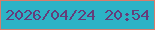 文字の大きさ：1、枠の色：d87c6a、背景の色：2cb3c6、文字の色：653d7a 無料ブログパーツのブログ時計