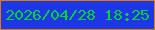 文字の大きさ：1、枠の色：d87e00、背景の色：1d37e7、文字の色：02d238 無料ブログパーツのブログ時計