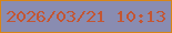 文字の大きさ：2、枠の色：d88516、背景の色：898cb1、文字の色：c35633 無料ブログパーツのブログ時計