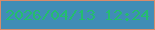 文字の大きさ：3、枠の色：d88b6b、背景の色：408db6、文字の色：24bd6e 無料ブログパーツのブログ時計