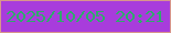 文字の大きさ：2、枠の色：d8958c、背景の色：a83cdc、文字の色：2eab6b 無料ブログパーツのブログ時計