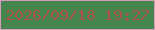 文字の大きさ：4、枠の色：d89bbb、背景の色：45864e、文字の色：a85345 無料ブログパーツのブログ時計