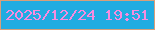 文字の大きさ：3、枠の色：d89f7a、背景の色：21ace1、文字の色：f88cdf 無料ブログパーツのブログ時計