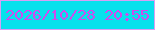 文字の大きさ：2、枠の色：d89ff5、背景の色：08e1ec、文字の色：d04aee 無料ブログパーツのブログ時計