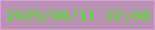 文字の大きさ：3、枠の色：d8a0df、背景の色：b992b3、文字の色：4bec1e 無料ブログパーツのブログ時計