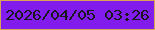 文字の大きさ：4、枠の色：d8a557、背景の色：821ced、文字の色：1a1721 無料ブログパーツのブログ時計