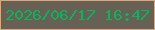 文字の大きさ：5、枠の色：d8a77b、背景の色：676054、文字の色：0ab35c 無料ブログパーツのブログ時計