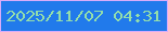 文字の大きさ：1、枠の色：d8acf9、背景の色：217aeb、文字の色：93deab 無料ブログパーツのブログ時計